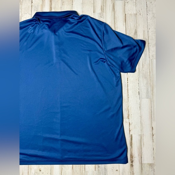 Adidas Climalite Golf Performance Polo Shirt Mens 2XL Blue Short Sleeve - Picture 8 of 9
